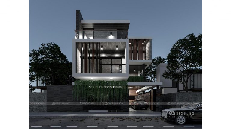 biệt thự 3 tầng hiện đại 120m2