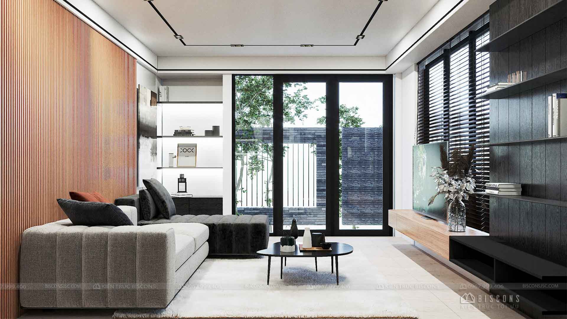 Thiết kế nội thất nhà phố 5x20
