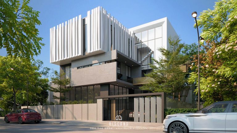 Biệt thự 3 tầng hiện đại LWH