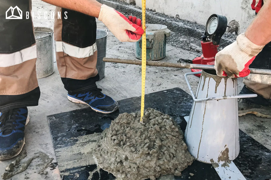 Một số bước kiểm tra độ sụt bê tông chuẩn xác