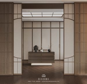  Phòng Master là sự kết hợp hoàn hảo giữa tinh thần Zen tĩnh tại và tiện nghi xa xỉ với phòng thay đồ chuẩn boutique.